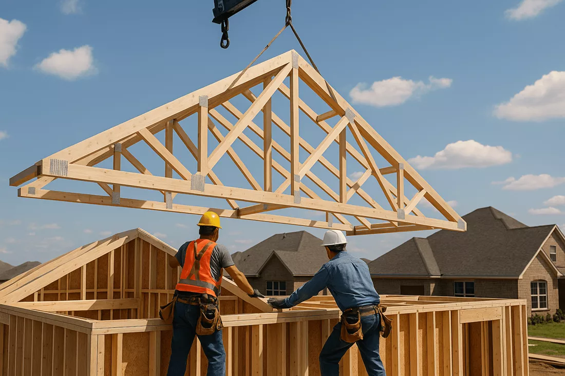 Why Builders in Dallas-Fort Worth Prefer Pre-Fabricated Trusses