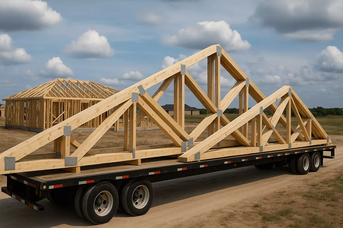 When to Schedule Roof Truss Delivery for New Construction in DFW