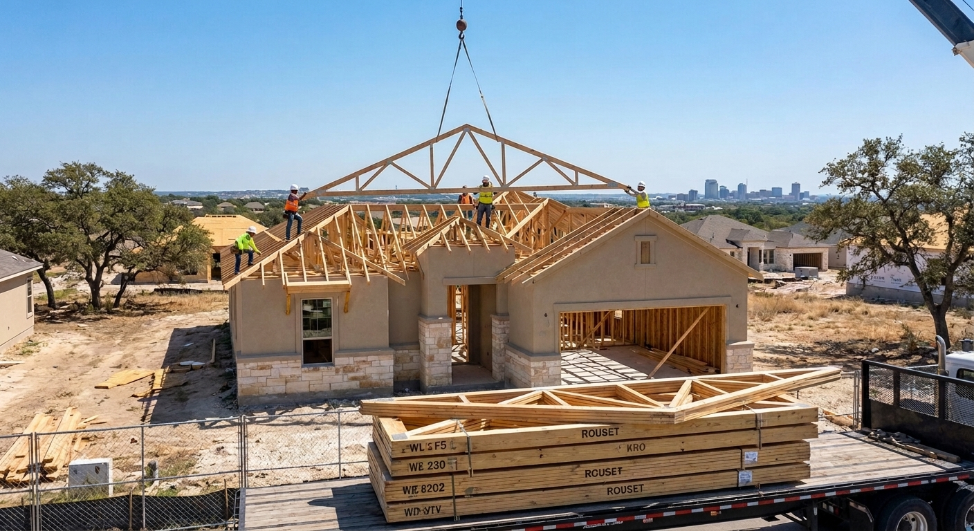 Roof truss sizing and selection for San Antonio homes