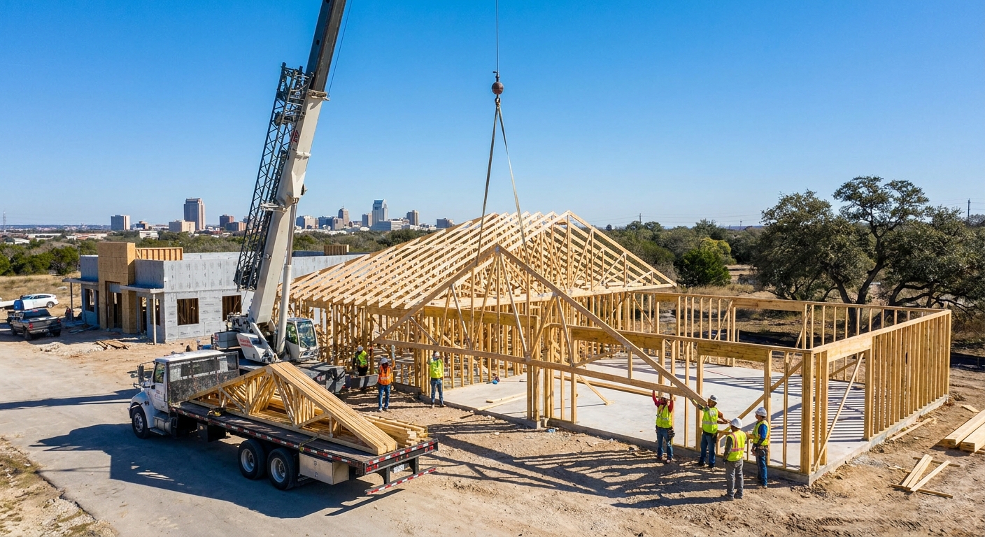 Can the Right Roof Trusses in San Antonio Reduce Construction Delays?