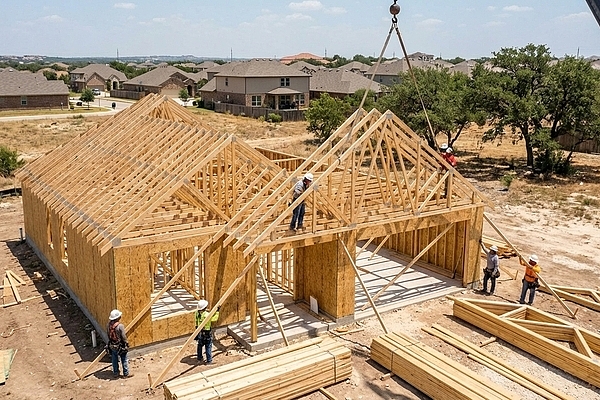Residential Roof Truss Planning for New Construction in San Antonio