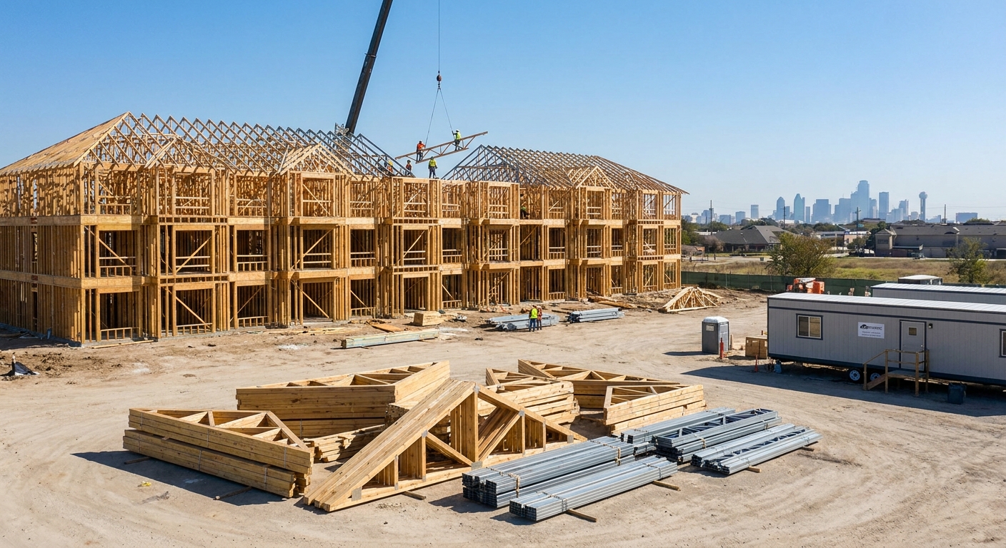 Choosing Roof Trusses for Apartment Projects in Dallas-Fort Worth