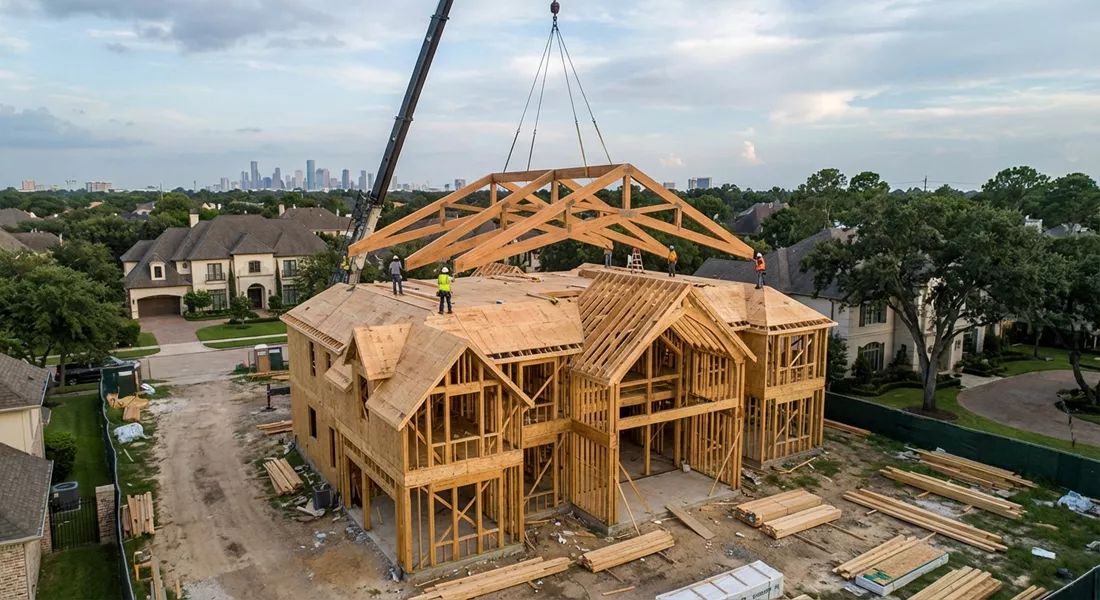 Do You Need Custom Roof Trusses in Houston for Large Homes?