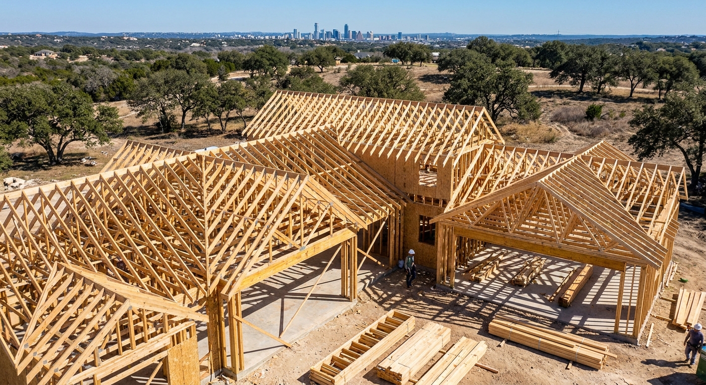 Roof Truss Layouts for Custom Homes in Austin