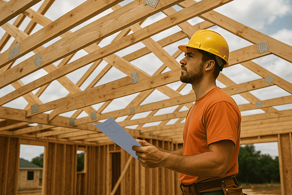 What Austin Builders Look for in Roof Trusses