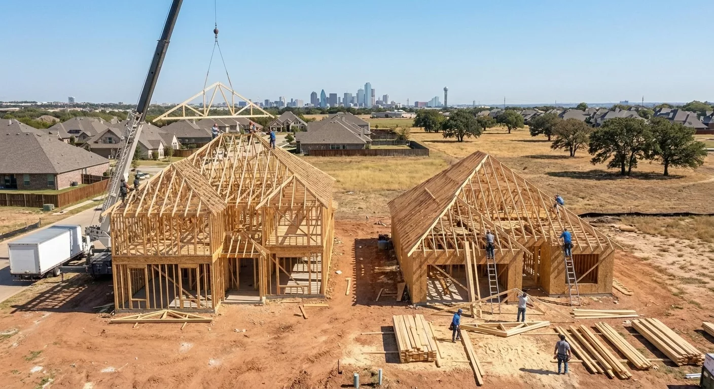 Are Roof Trusses in Dallas-Fort Worth Faster Than Stick Framing?
