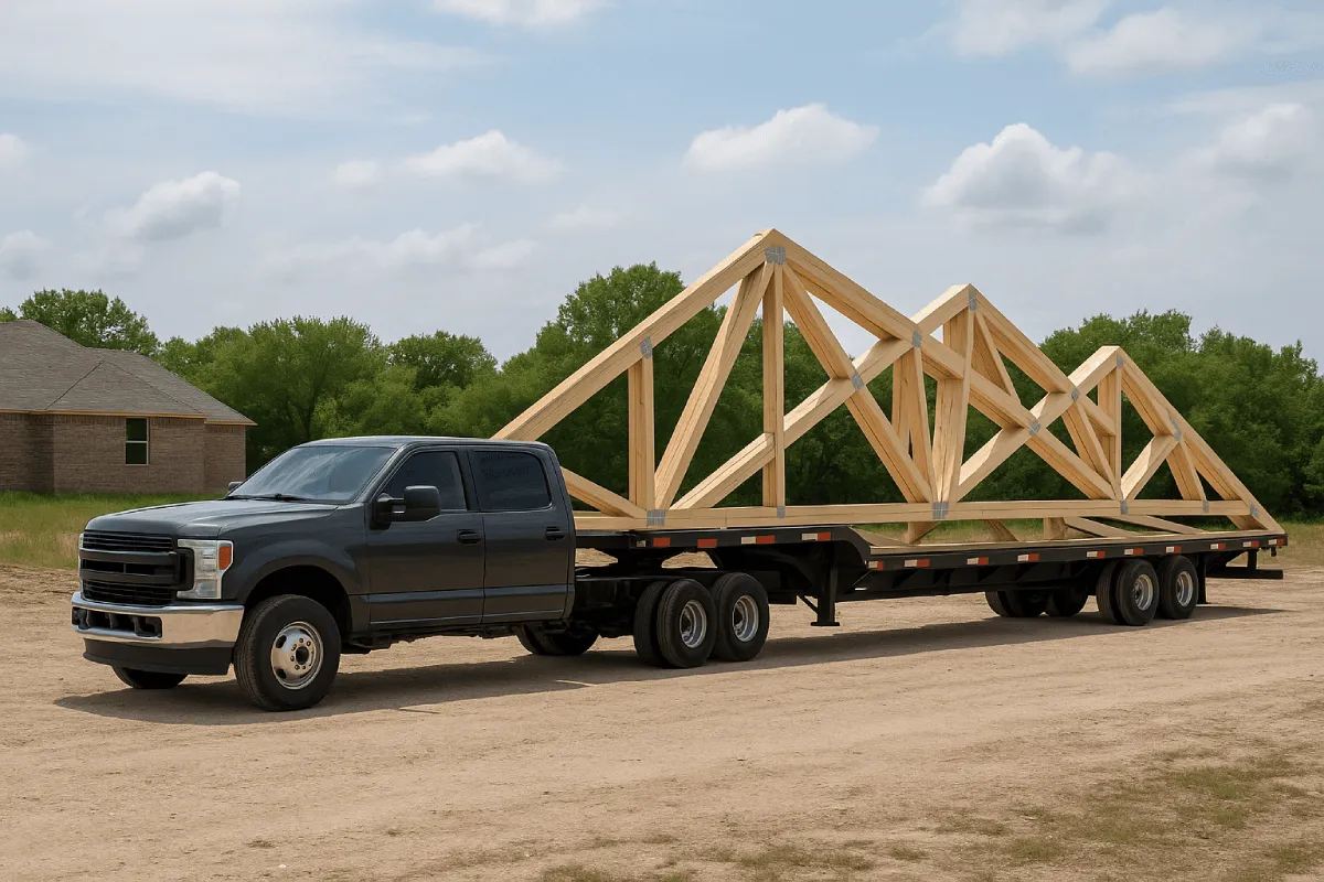 When to Schedule Roof Truss Delivery for New Construction in DFW